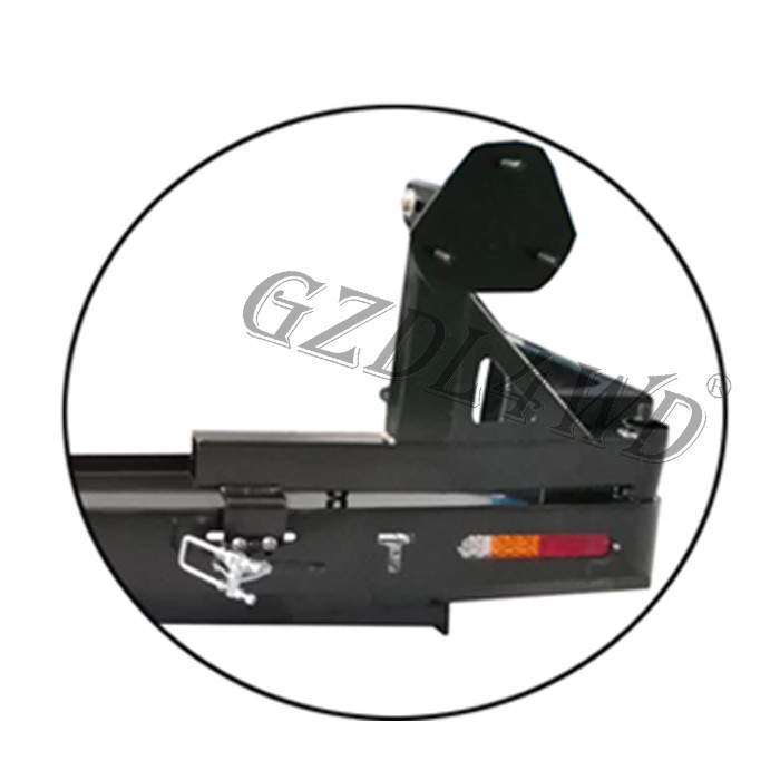 Black Heavy Duty Rear Bumper Protector For Toyota Land Cruiser Fj150