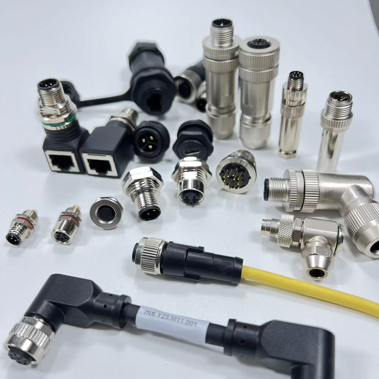 Circular Shielding Industrial M5 M23 17 Pin Female Connector Waterproof