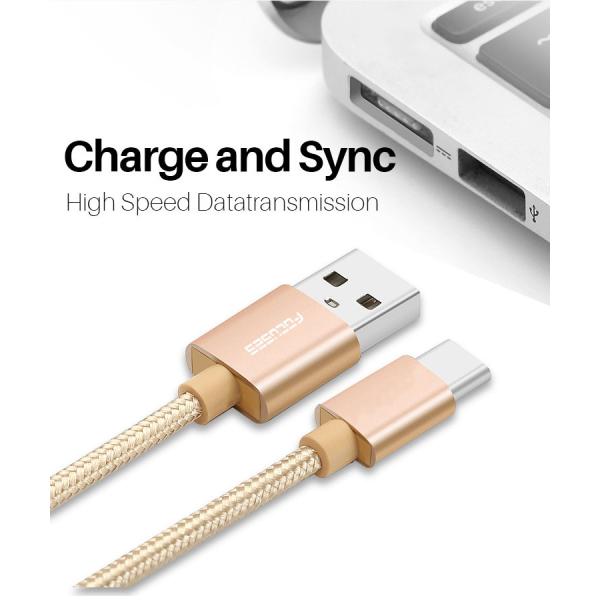 Data Transmission 2.1A Type A To Type C USB Cable extra long