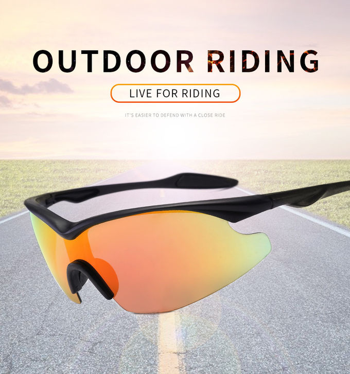 Outdoor Men Bike BSCI SGS Half Frame Glasses Windproof Sports Polarized Sunglasses