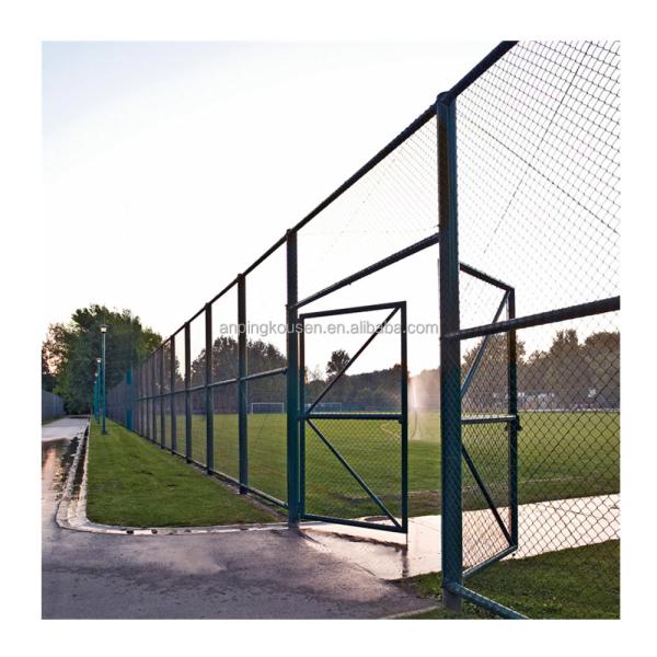 Galvanized PVC Coated Low Carbon Steel Wire Chain Link Fence for Farming in 50ft Roll