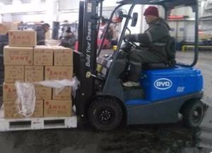 Wholesale AC Motor Power Lift Truck , 1500Kg Electric Fork Truck With Multifunction TFT Screen from china suppliers