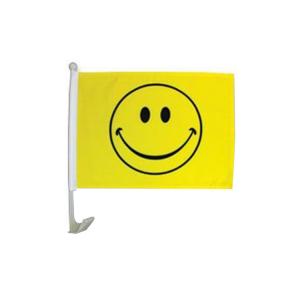 Wholesale Smile Flagolden car flags screen printed high quality from china suppliers