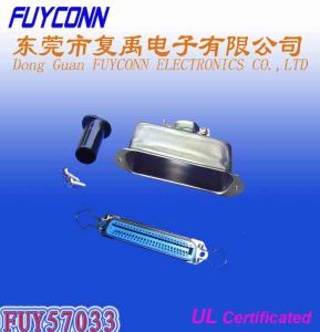 Wholesale 14 24 36 50 Pin Solder Female Receptacle Type Centronix Connector with 180 degree Metal Cover from china suppliers