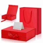 FSC BSCI Personalized Hot Stamping Printed Paper Gift Bags And Box Set With Logo