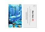Custom 3.5x2 Inch 3D Lenticular Business Card With Logo / Lenticular Image
