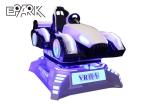Four Wheel Drive Electric Car 9d Vr Simulator Fiberglass Material White Color