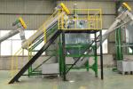 304 Stainless Steel Plastic Washing Recycling Machine 500kg / H For PET Bottles