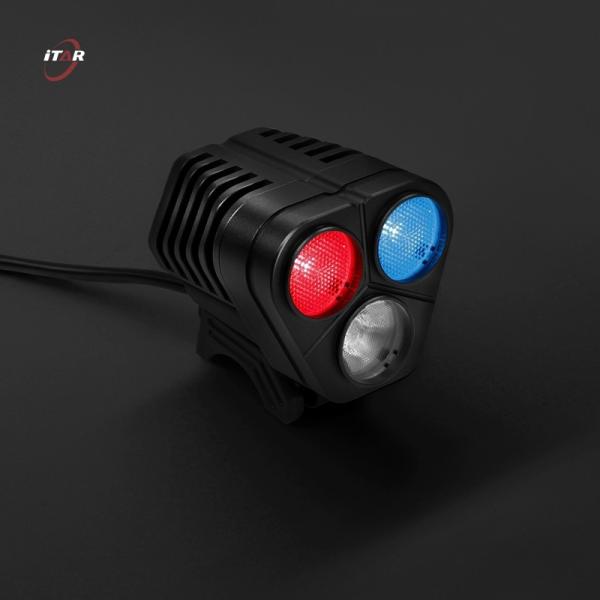 Police Red Blue White LED Light For Bike Headlight IP66 Waterproof CE ROHS