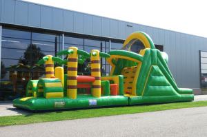 Wholesale Plato PVC Green Rent Inflatable Obstacle Course Backyard Inflatable Outdoor Play Equipment from china suppliers