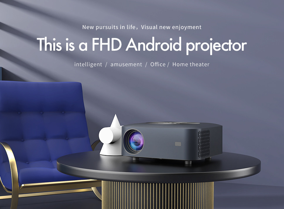Full Hd Cinema 1080p Movie Android 9 Smart Led Lcd 4k Projector 400 ANSI Lumens