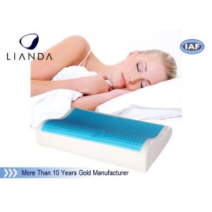 Wholesale Wave shape Cooling gel memory foam pillow / adult king size cool gel pillow from china suppliers