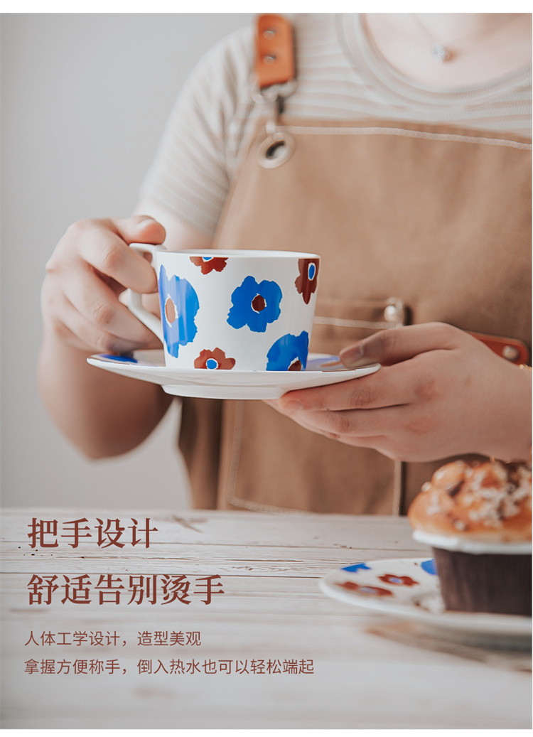 European Ceramic Cappuccino Coffee Cup And Saucer Set For Business Gifts Occasion