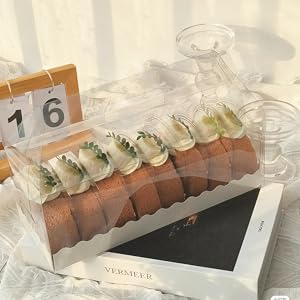 Clear Slice Roll Cake Boxes