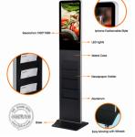 1920*1080P Kiosk Digital Signage Vertical Advertising Screen Free Standing
