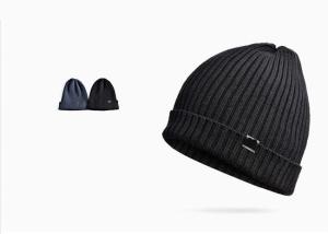 Simple Women's Peaked Winter Hat Colorful Pattern Knit With Cotton Material