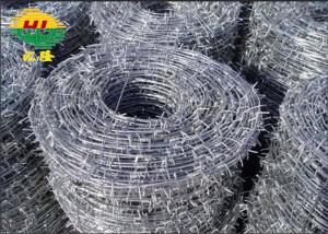 Wholesale Secure Galvanized Barbed Wire Metallic 25kg Roll from china suppliers