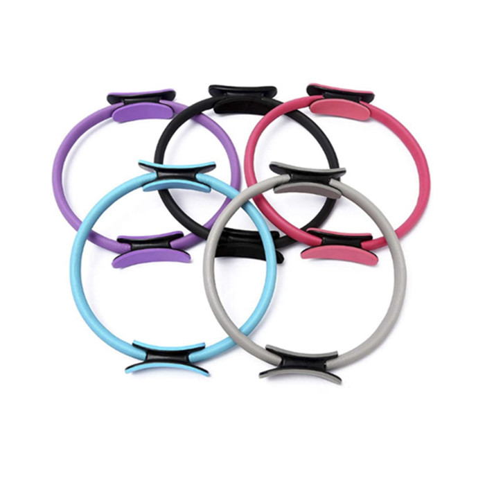 94cm Purple Pink Pilates Yoga Ring With Hip Muscle Trainer Pilates Bar