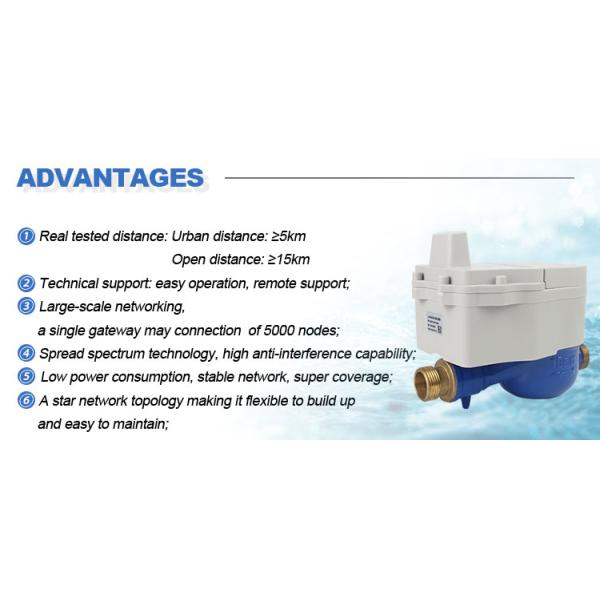 Lorawan Gateway Outdoor Lorawan Remote Control Smart Pre Paid Remote Water Meters Shut off Valve