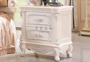 Wholesale Antique Photo White French Style Wood Nightstand from china suppliers