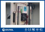 Small Pole Mounted Outdoor Telecom Cabinet IP55 7U With Led Lamp