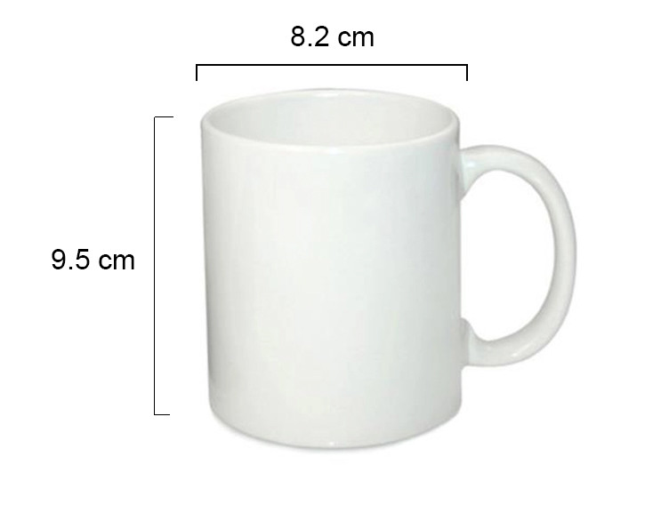 A Grade White 11oz Custom Ceramic Coffee Mugs