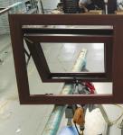 European Style PVC Awning Outward Opening Window UPVC Double Glass Windows