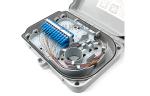 PP+ABS Material Outdoor Fiber Optic Distribution Box, FTTH fiber optic
