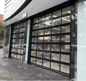 Wholesale Residential Aluminum Sectional Door Transparent Glass Panel Adjusted Height 550mm from china suppliers
