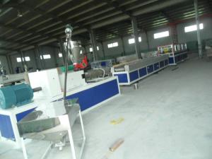China Twin Screw Extruder With High Quality Mold PVC Plastic Profile Extrusion Line on sale