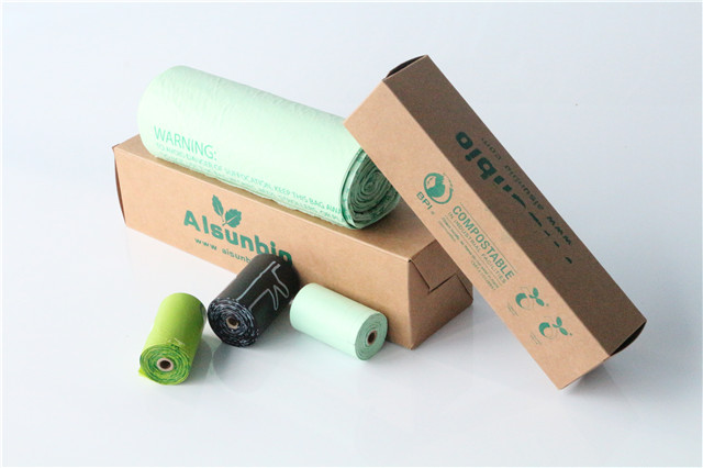 Recycling Bio Degradable Garbage Bags Compostable Plastic ODM