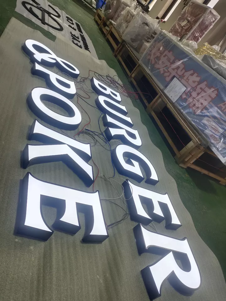 Best Sell Wall Name 3d Stainless Steel Led Logo Sign Backlit Letter Light 3d Wall Sign