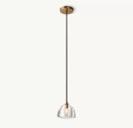 Metal Glass Hemisphere Suspended Pendant Light 110-220 Volts