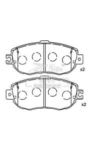Wholesale Lexus LS400 UCF 10/20 Lexus Brake Pad D564 , 43022-ST3-E00 Front Ceramic Brake Pads from china suppliers
