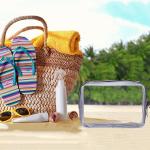 9*2.95*6.3in Zippered PVC Cosmetic Makeup Bag For Vacation