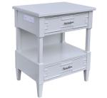 White painted wooden 2-drawer night stand of hotel bedroom furniture,hospitality