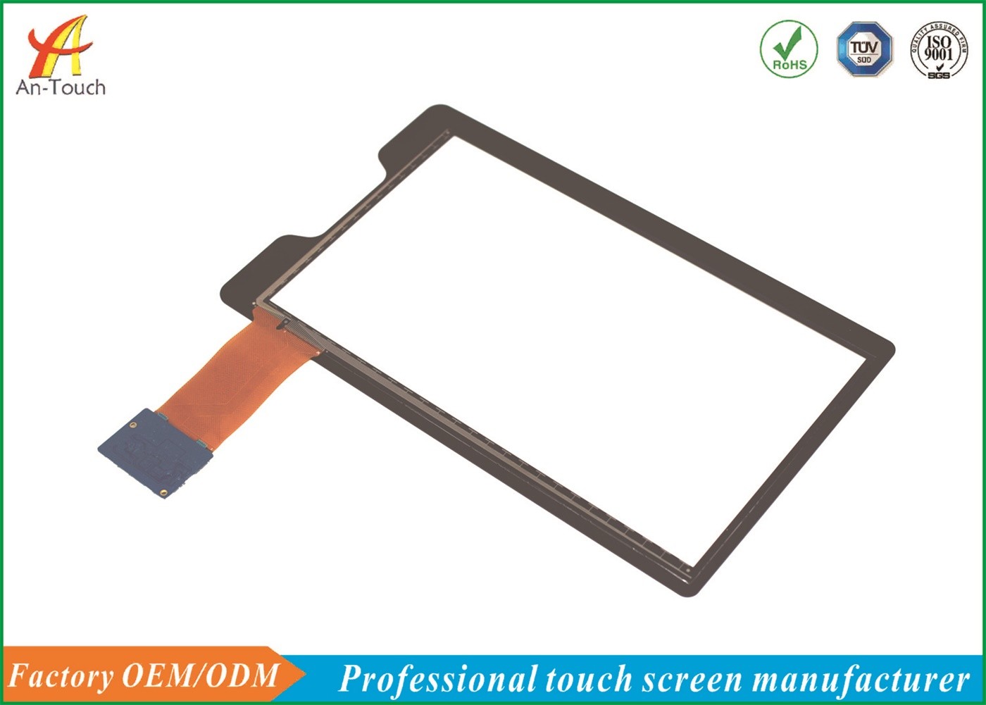 Anti Collision Car Touch Panel 10.1 Inch 1280x1024 Resolution For Dvd Player Display