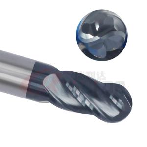 Wholesale 8mm 4F 9/16&quot; 7/16&quot; 5/16&quot; Ball Nose End Mill Steel Cnc Ball Nose Bit from china suppliers