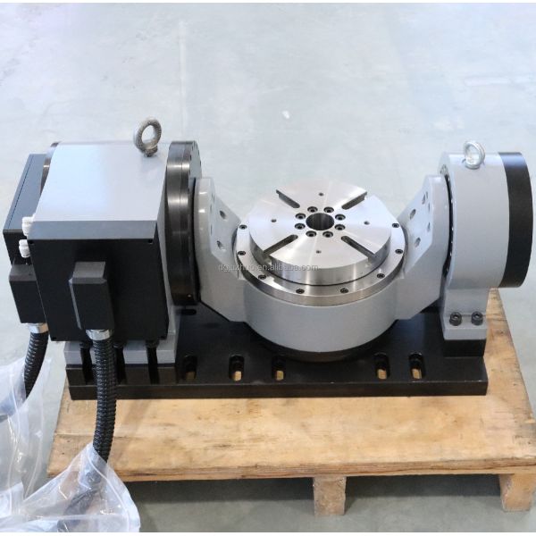 Turntable 5 Axis CNC Rotary Table , Encoder Precision Rotary Table