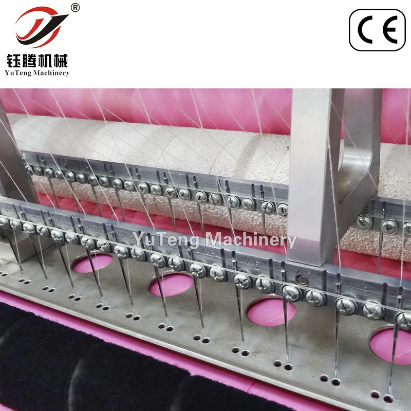 Computerized High Speed Multi Needle Shuttle Quilting Machine For Seat Cover Bedspread
