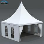 Outdoor Pagoda Canopy Tent with Polyester Fabric Sidewalls 10ft by 10ft