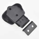 Hasp Plastic Carbon Steel Butterfly Twist Draw Latch Black Mini