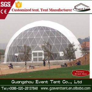 China White Tear Resistant Inflatable Geodesic Dome Tent Steel Frame Tent Dia 4-60m on sale