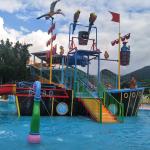 Fiberglass Water Park Pirate Ship Play Equipment Pirate For Water Park