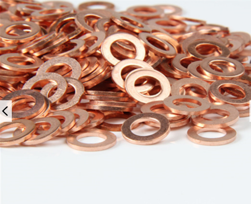 Flat Copper Pad Washer M3 M4 M5 M6 M8 M10 M12 M14 M16 M18 M20 M22 M24 M27 M30 for Sealing Materials Spring Lock Washers