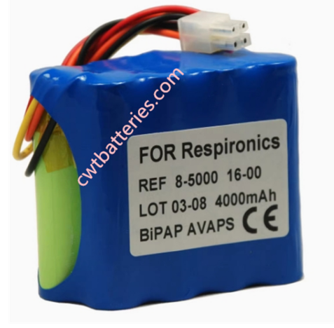 RESPIRONICS 8-500016-00 BiPAP Focus 4000mAh Compatible Battery