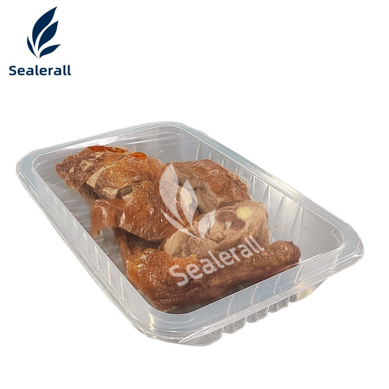Roast Goose 3.5kW Map Packaging Machine Map Tray Sealing Machine