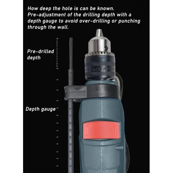 720W Corded Power Drill Drivers 28 Pcs Multi Speed For Wall Wood Metal