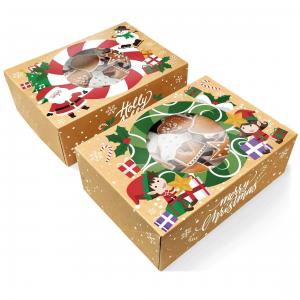 China Foldable Food Grade Brown Kraft Paper Box on sale