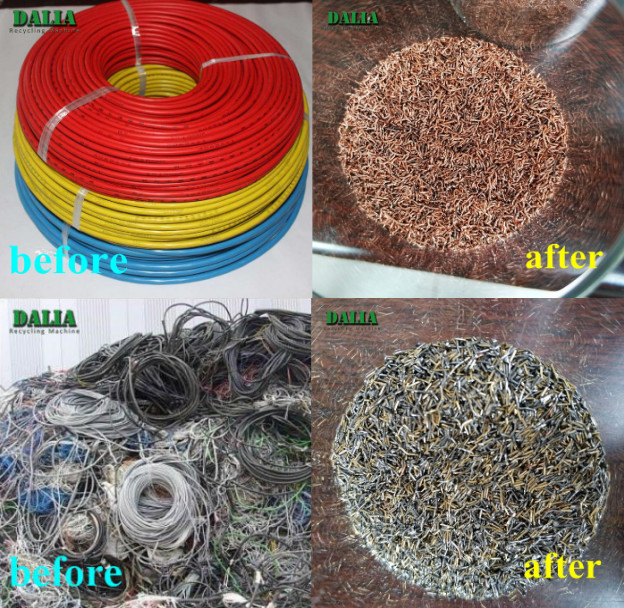 Custom Waste Copper Cable Granulator Machine 2500kg Weight ISO Compliant